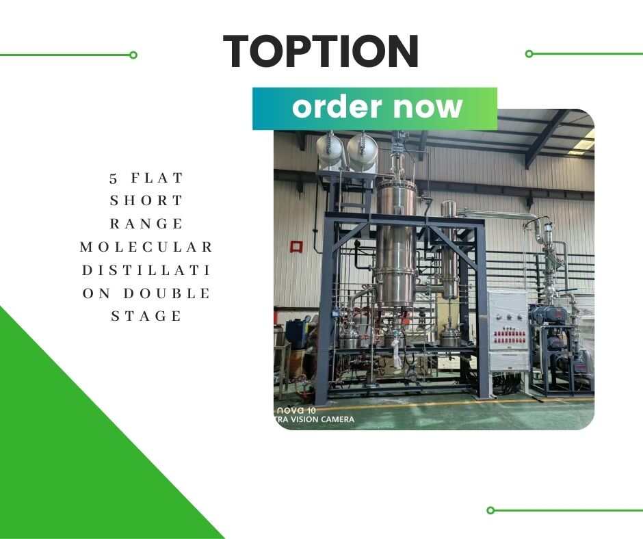 5 flat short range molecular distillation double stage