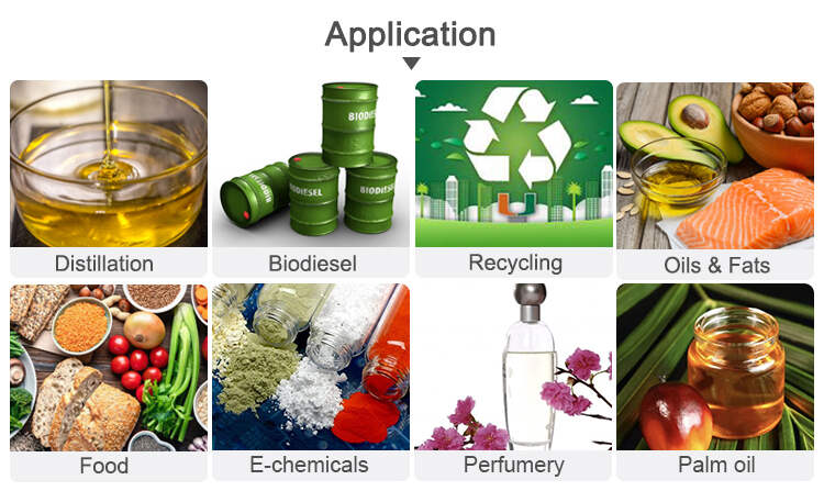 Applications of Short-range molecular distillation