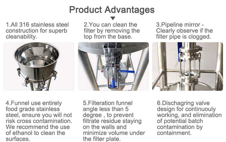 Dewaxing filter lab filtration equipment;