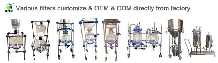 Stainless steel vacuum filtration apparatus;