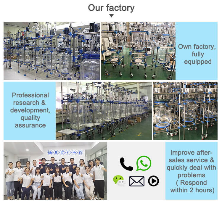 jacketed glass reactors chemical reactors ;