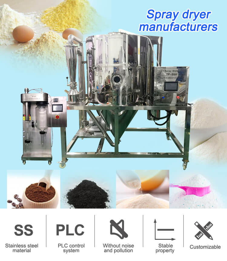 5L/H 10/H spray drying system for food processing;