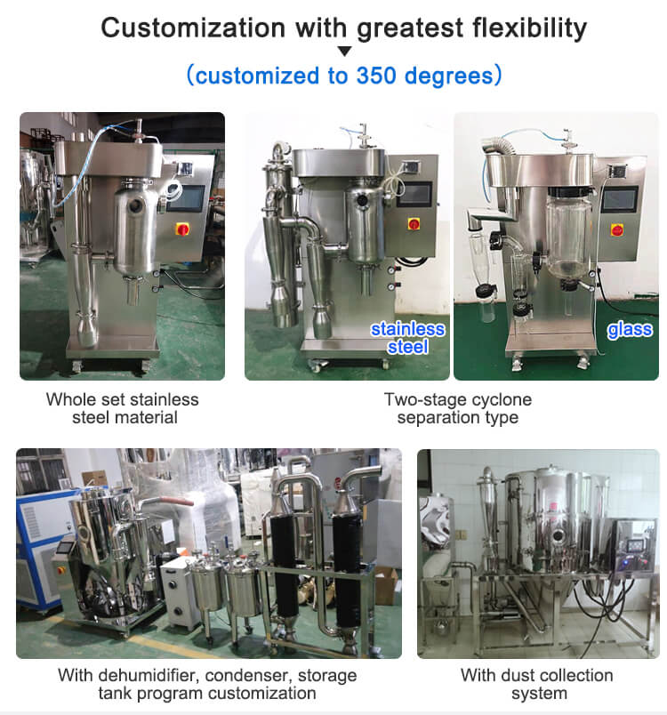 5L/H 10/H spray drying system for food processing;