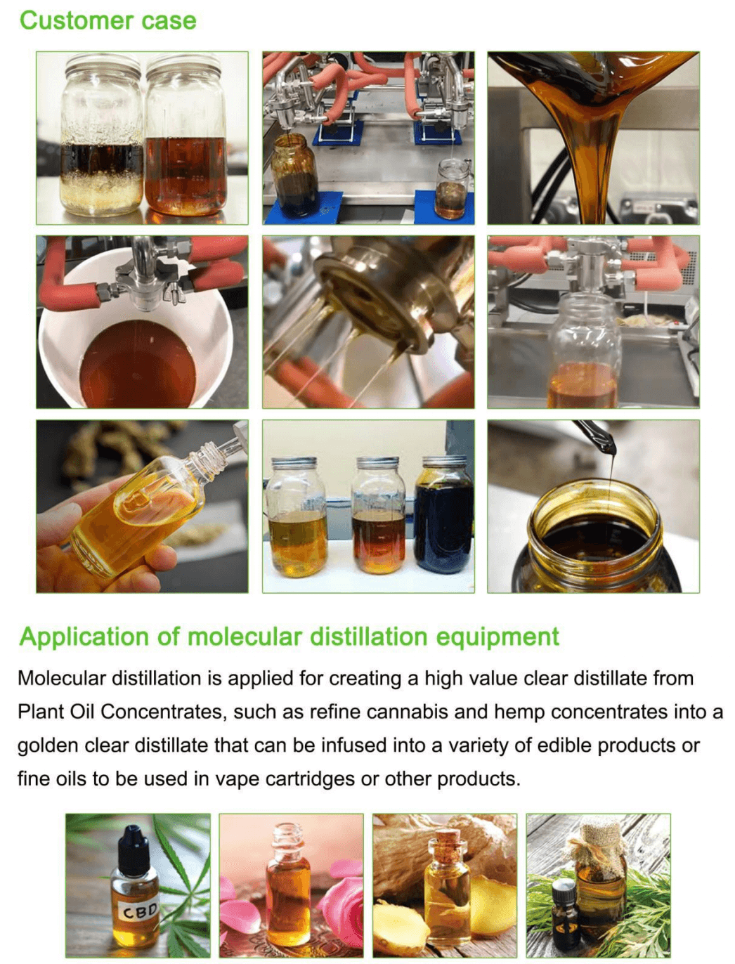 short path molecular distillation unit;