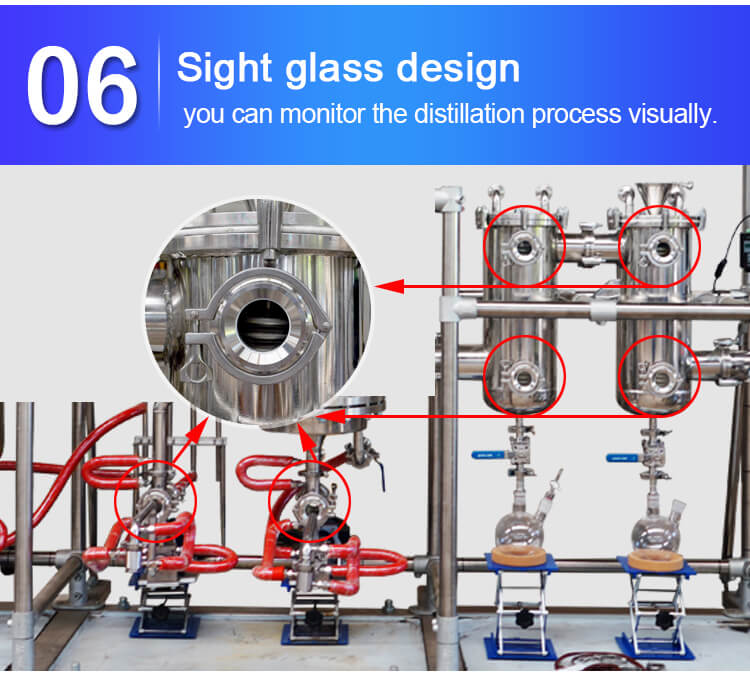 short path molecular distillation;