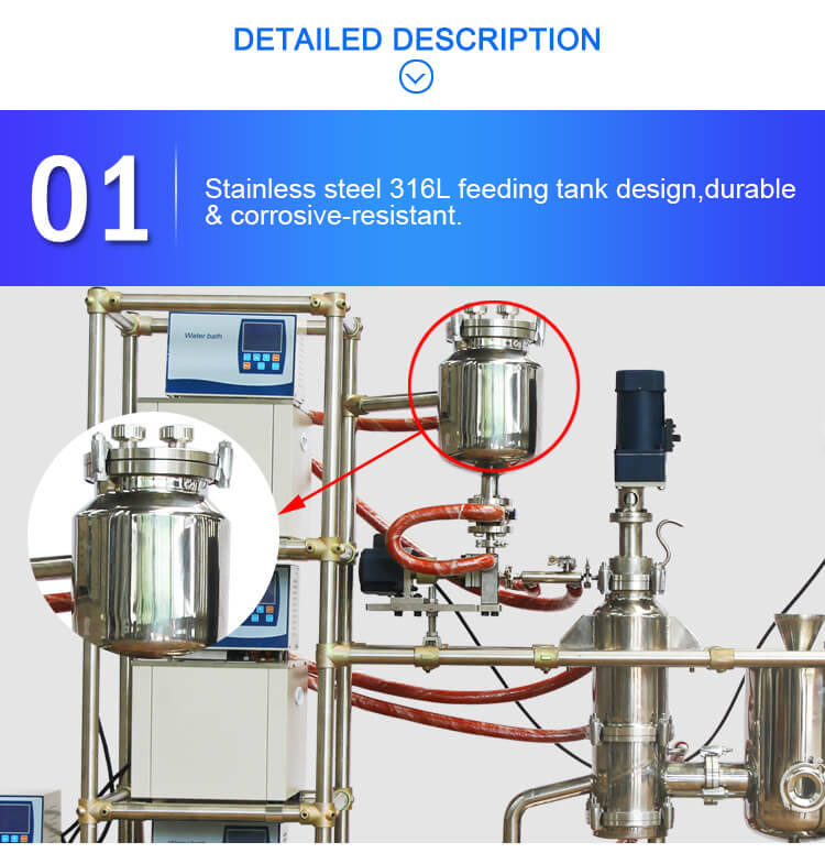 Short path molecular distillation;