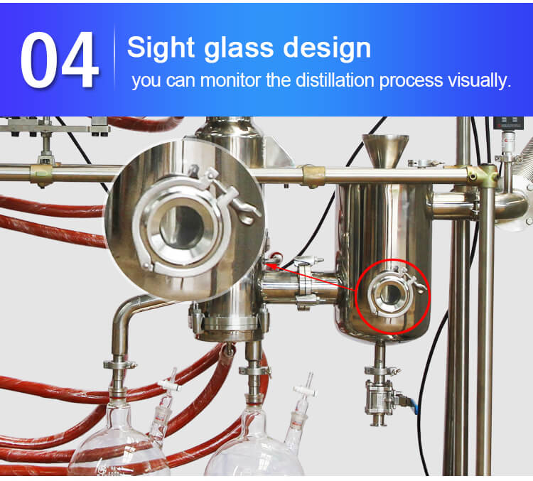 Short path molecular distillation;