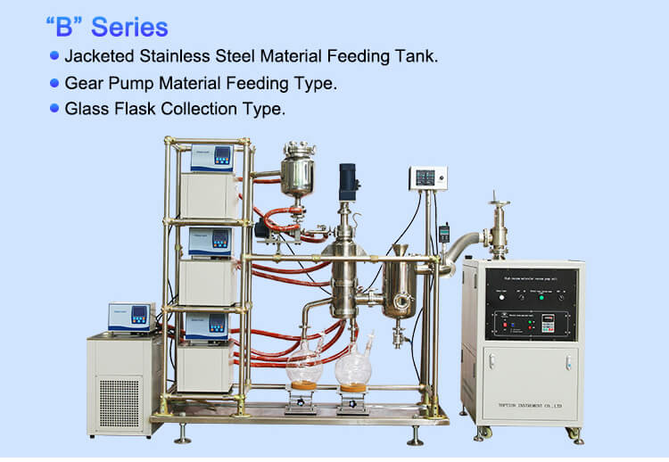 Laboratory short path distillation equipment;