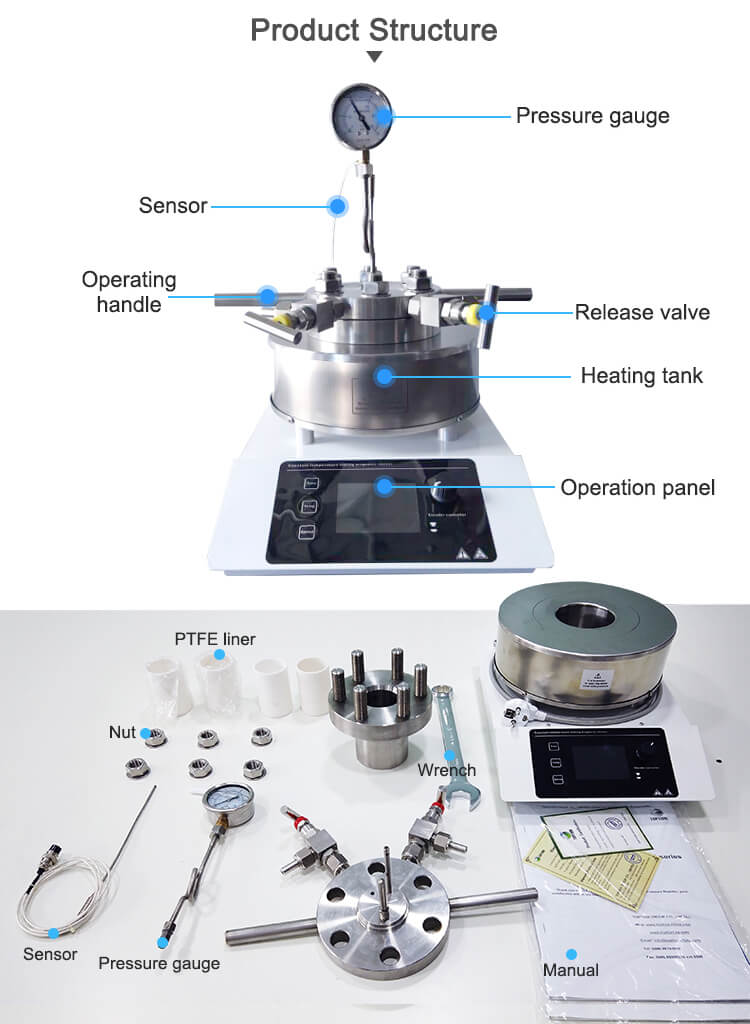 KCFD High Pressure Stainless Steel Chemical Stirring Reactor;