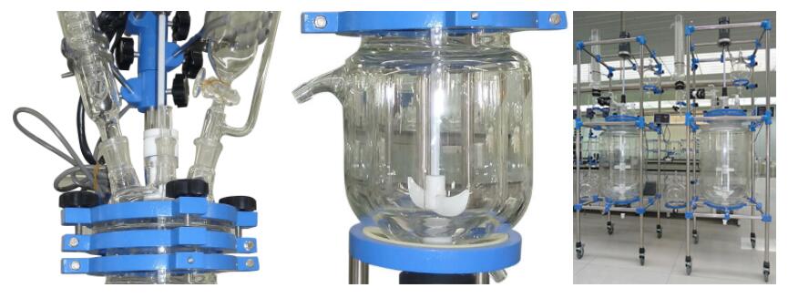 Three Layer Glass Reactor 1L/5L/10L;