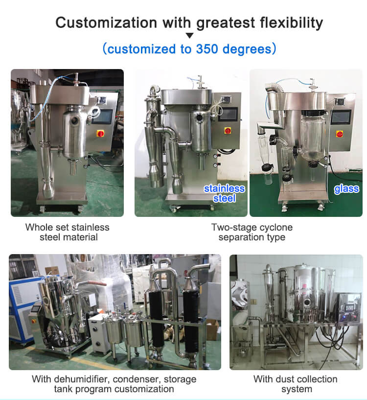 Milk Spray Dryer Small Scale Spray Drying Machine;